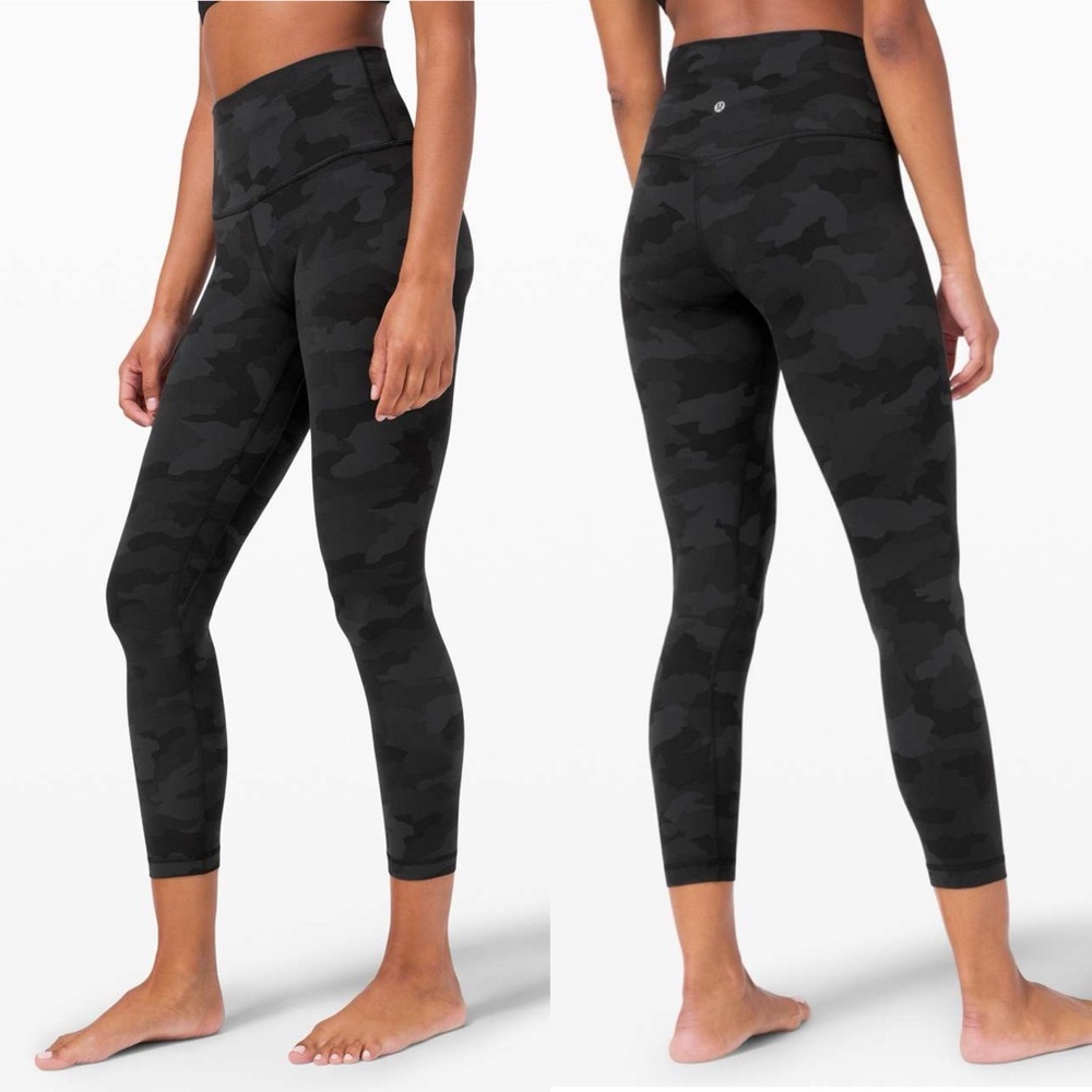 Lululemon Align Pant 25" Camo Deep Coal Multi